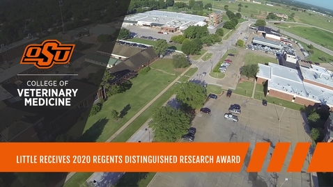 Thumbnail for entry Little Receives the 2020 Regents Distinguished Research Award