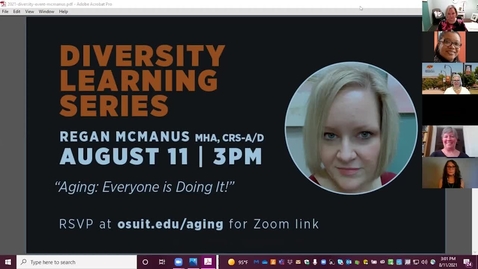 Thumbnail for Diversity Learning Series: Advocating for the Aging Population
