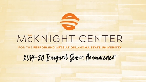 Thumbnail for entry McKnight Center Season Announcement