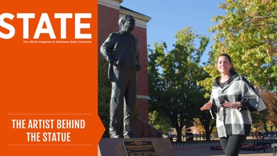 In 2022, former OSU President Burns Hargis became a permanent fixture on campus thanks to local artist Mike Larsen. Using his decades worth of experience, Mike was able to create the 10-foot-tall statue that now stands outside the student union. Meghan Robinson sat down with Mike and his wife Martha, to discuss the process of creating the monumental bronze.