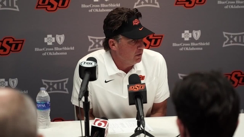 Thumbnail for entry 10/16/21  Mike Gundy OSU/Texas Postgame Comments