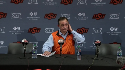 Thumbnail for 2/25/19 Cowboy Wrestling: v. Iowa Post-Meet Press Conference John Smith