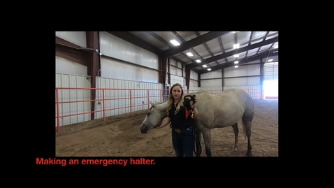 Thumbnail for entry Making an Emergency Halter