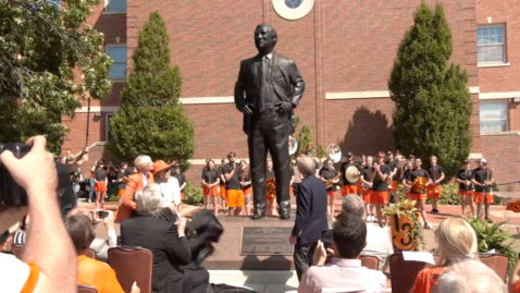 Thumbnail for Burns Hargis Statue Dedication