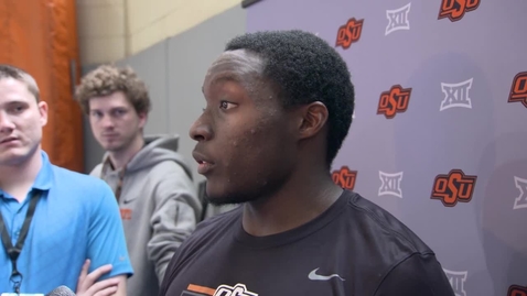 Thumbnail for entry PRO DAY:  James Washington Speaks to the Media