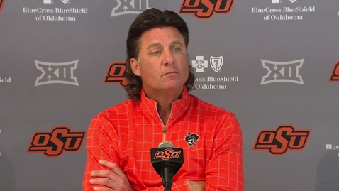 Thumbnail for entry 11/26/19 Cowboy Football: Bedlam Preview Gundy Speaks to the Media