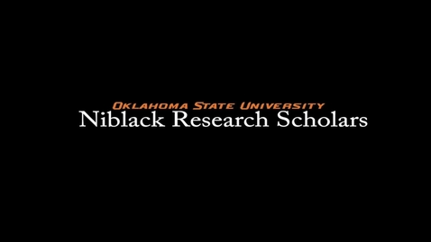 Thumbnail for entry Jeffrey Krall, 2017-18 Niblack Research Scholar