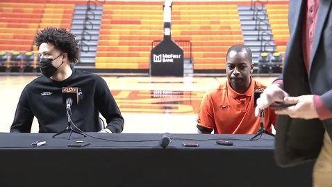 Thumbnail for entry 4/1/21 Cowboy Basketball:  Cade Cunningham Press Conference