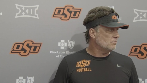 Thumbnail for entry Spring Football:  Mike Gundy March 21 Press Conference