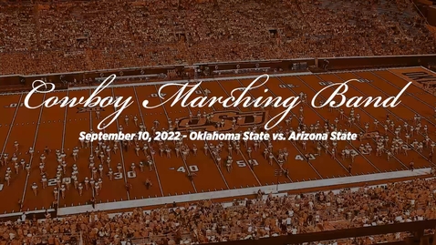 Thumbnail for entry Cowboy Marching Band Performs at OSU/ASU