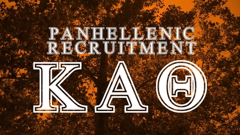 Thumbnail for entry Panhellenic House Tour - Kappa Alpha Theta