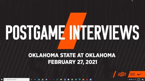 Thumbnail for entry 2/27/21 Cowboy Basketball:  Bedlam Postgame Interviews