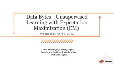 Thumbnail for entry Data Bytes – Unsupervised Learning with the Expectation Maximization (EM)