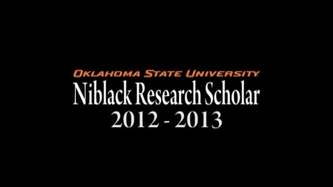 Thumbnail for Forrest Rogers, Niblack Research Scholar 2012-13