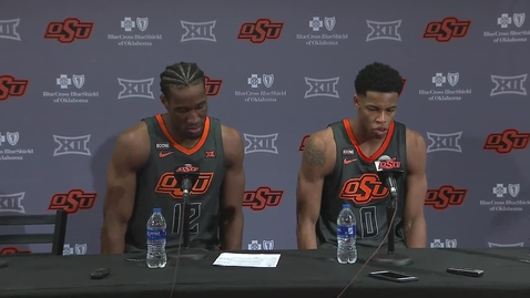 Thumbnail for 1/7/20 Cowboy Basketball:  OSU/WVU Postgame Press Conference