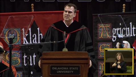 Thumbnail for entry Fall 2019 Governor Kevin Stitt Speaks at OSU Undergraduate Commencement Ceremonies