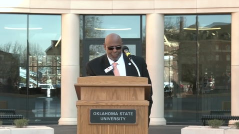 Thumbnail for entry Speeches from the City of Stillwater/OSU 2022 MLK Day March