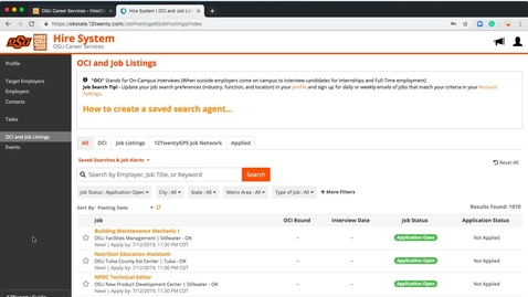 Thumbnail for Keyword Search in a Job Search