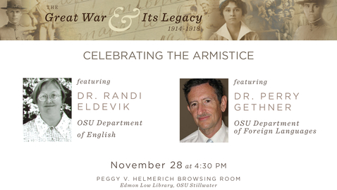 Thumbnail for The Great War &amp; Its Legacy: Celebrating the Armistice