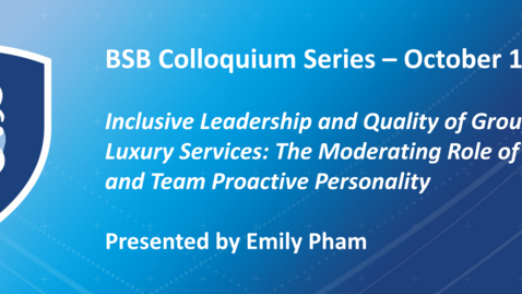 Thumbnail for BSB Colloquium - Emily Pham