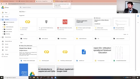 Thumbnail for entry 2022 JAN 14  Introduction to Google Colab/JupyterLab
