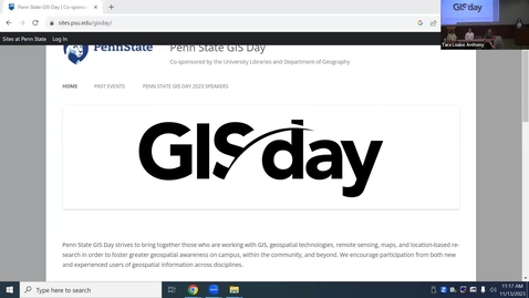 Thumbnail for Penn State GIS Day Career Panel: 11/13/2023