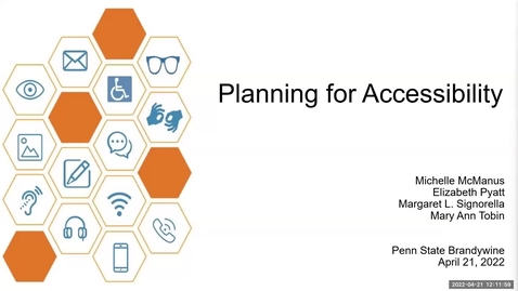 Thumbnail for entry Planning for Accessibility - Penn State Brandywine