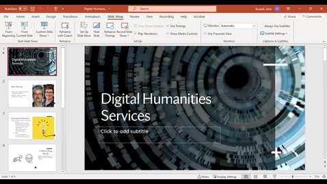 Thumbnail for Digital Humanities | Digital Curation Community of Practice Kickoff Event