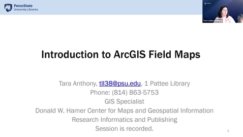 Thumbnail for entry Introduction to ArcGIS Field Maps