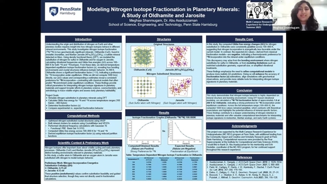 Thumbnail for Modeling Nitrogen Isotope Fractionation in Planetary Minerals:  A Study of Oldhamite and Jarosite