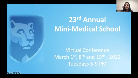 Thumbnail for entry 2022 Mini-Medical School Webinar