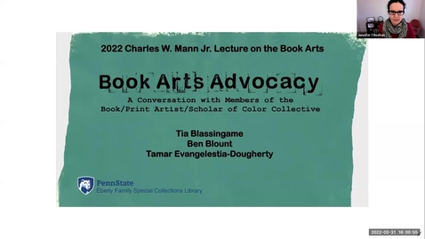 Thumbnail for Book Arts Advocacy: A Conversation with the Book/Print Artist/Scholar of Color Collective
