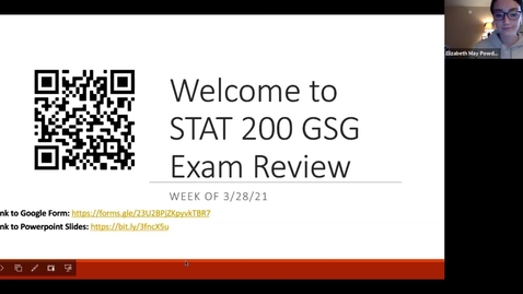 Thumbnail for PSL-GSG STAT 200 - Beth (Spring 2021 Week 10 Exam Review)