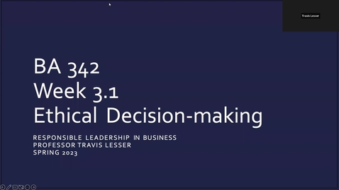 Thumbnail for entry BA342: Week 3.1 - Ethical Decision-Making