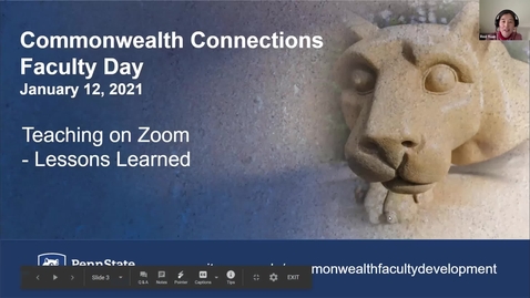 Thumbnail for CC: Teaching on Zoom: Lessons Learned