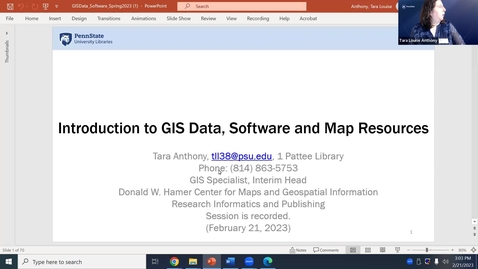 Thumbnail for Introduction to GIS data, software, and map resources