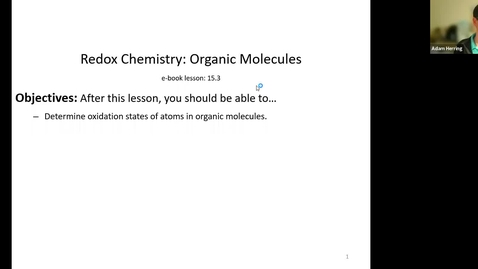 Thumbnail for CHEM 110 - Chapter 15.3 Determining the Oxidation State of Elements in Covalently Bound Molecules