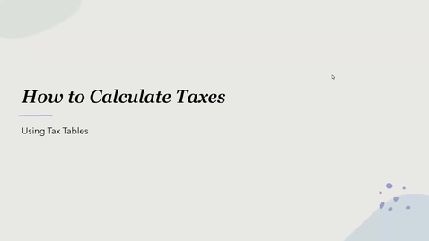 Thumbnail for How to Calculate Taxes