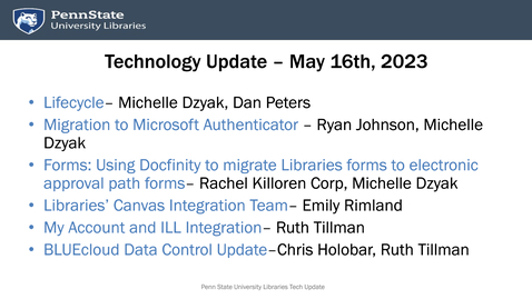 Thumbnail for Tech Update May 2023