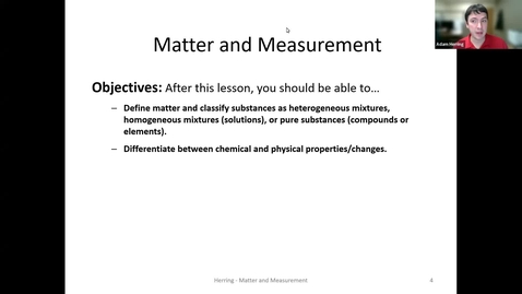 Thumbnail for entry CHEM 130: What is Matter?