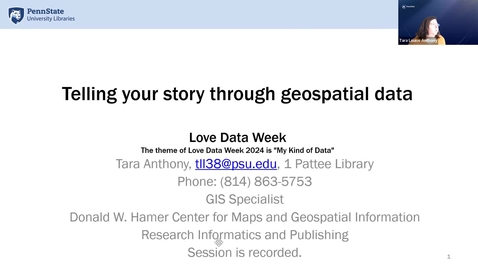 Thumbnail for entry Telling your story through geospatial data