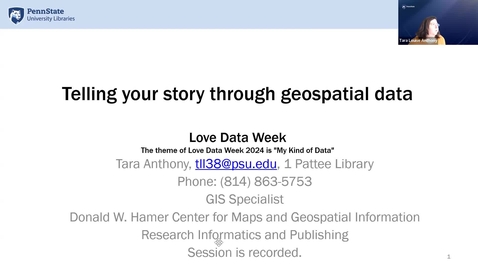 Thumbnail for Telling your story through geospatial data