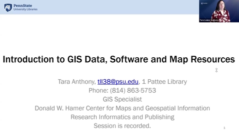 Thumbnail for entry Introduction to GIS data, software, and map resources