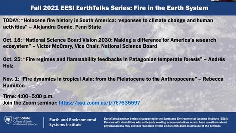 Thumbnail for entry EarthTalks 2021-10-11: Alejandra Domic