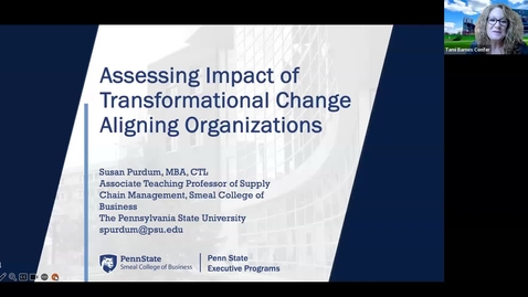 Thumbnail for entry Achieving Supply Chain Transformation (OV-MESC3-11) Program (10/23-10/26) - Session 3