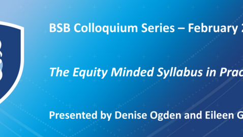 Thumbnail for BSB Colloquium - Ogden and Grodziak - February 27, 2023