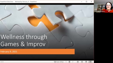 Thumbnail for entry Wellness Through Games and Improv