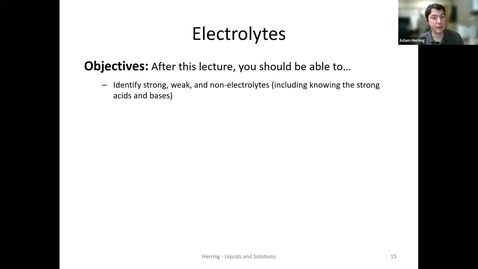 Thumbnail for CHEM 130 - Electrolytes