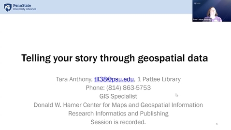 Thumbnail for Telling your story through geospatial data