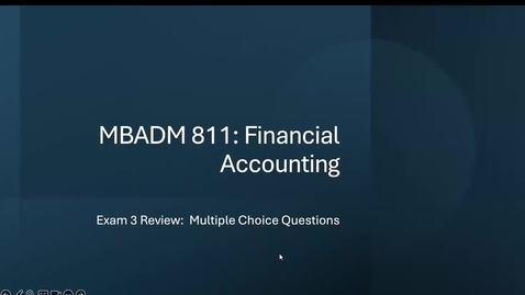 Thumbnail for Exam 3 M/C Questions 